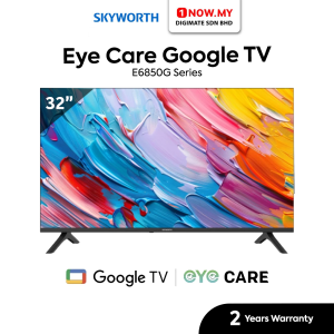 SKYWORTH 32" 2K HD Google TV 32E6850G | Visual Aid Dolby Audio Wonder Audio