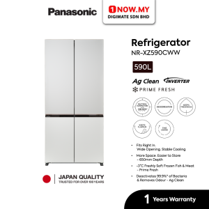 PANASONIC 590L STYLE+ XZ Series Inverter Multi-Door Refrigerator NR-XZ590CWWM (White)