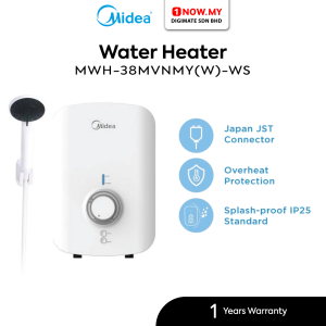 MIDEA Instant Water Heater No Pump 3.8kW MWH-38MVNMY(W)-WS