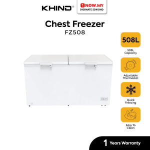 KHIND 508L Chest Freezer FZ508 | 2-door Durable Quick Freezing