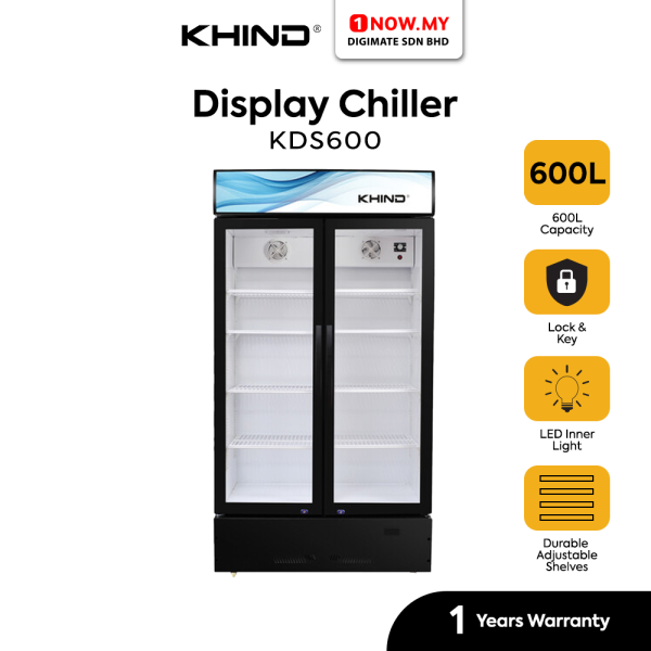 KHIND 600L Display Chiller KDS600 | Durable Frost Free Cooling Large Capacity