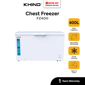 KHIND 400L Chest Freezer FZ400 | Durable Quick Freezing
