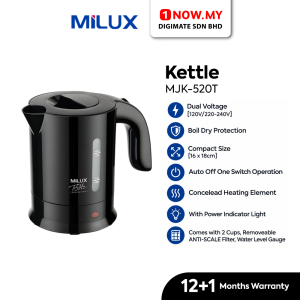 MILUX 0.5L Travel Jug Kettle MJK-520T