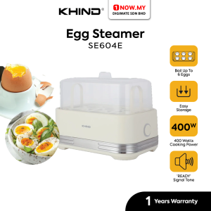 KHIND Egg Steamer SE604E | Boil Up to 6 Eggs
