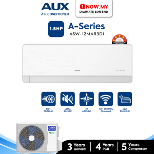 AUX 1.5HP A-Series Inverter Air Conditioner ASW-12MAR3DI | 4 Star Energy Efficient
