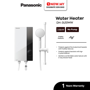 PANASONIC U Series Instant Water Heater No Pump 3.6kW DH-3US1MW