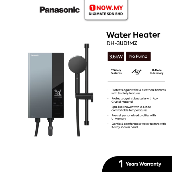 PANASONIC U Series Digital Instant Water No Pump 3.6kW Heater DH-3UD1MZ