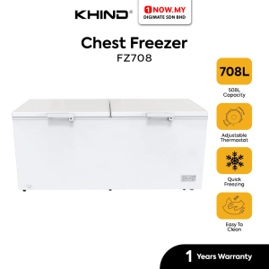 KHIND 708L Chest Freezer FZ708 | Durable Quick Freezing