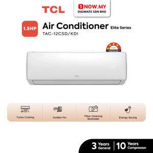 TCL 1.5HP Inverter Elite KDI Air Conditioner TAC-12CSD/KDI | 4 Star Energy Efficient