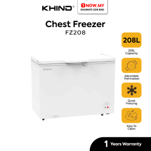 KHIND 208L Chest Freezer FZ208 | 4 Star Energy Saving