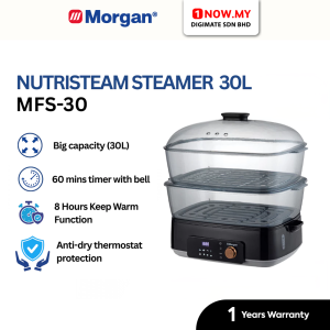 MORGAN 30L Food Steamer NUTRISTEAM PRO MFS-30